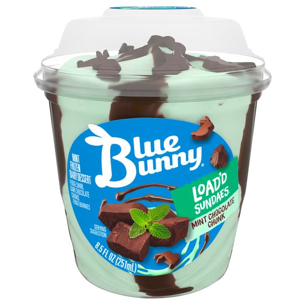 Blue Bunny Load'D Sundaes Mint Chocolate Chunk