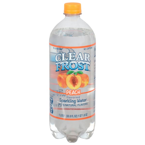 Clear Frost Peach Sparkling Water Beverage
