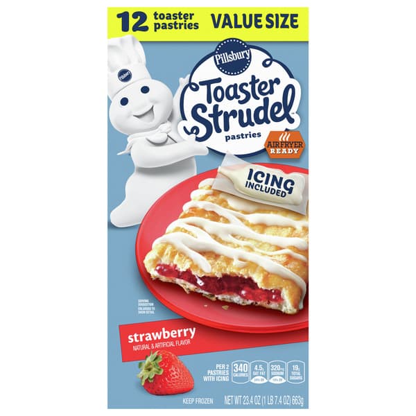 Is it Low FODMAP? Pillsbury Toaster Strudel, Strawberry Toaster Pastries