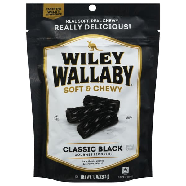Wiley Wallaby Australian Style Gourmet Black Liquorice