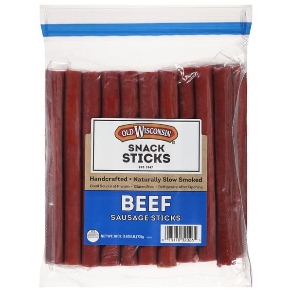 Old Wisconsin Snack Sticks Beef Sausage