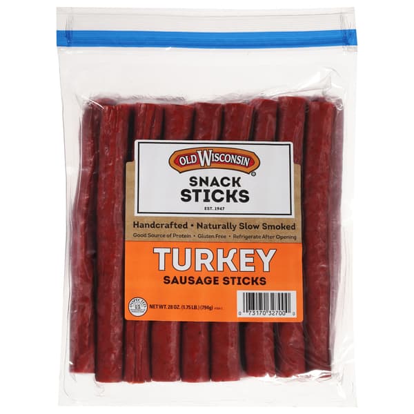 Old Wisconsin Snack Sticks Turkey Sausage