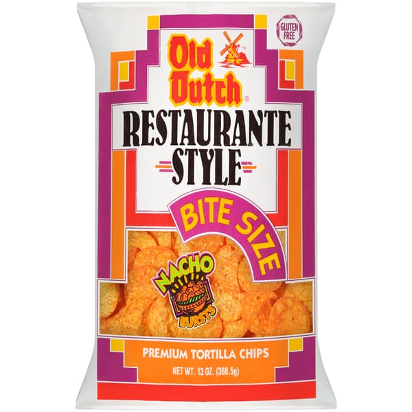 Old Dutch Restaurante Style Bite Size Nacho Tortilla Chips