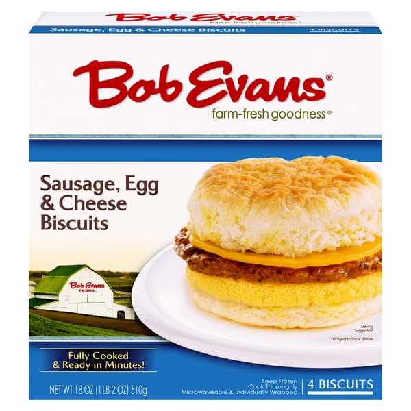 Bob Evans Farm-Fresh Goodness Sausage, Egg & Cheese Biscuits