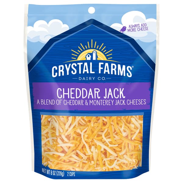 Crystal Farms Shredded Cheddar Jack