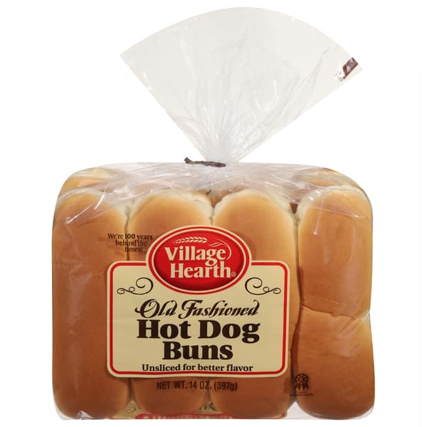 Village Hearth Old Fashioned Hot Dog Buns
