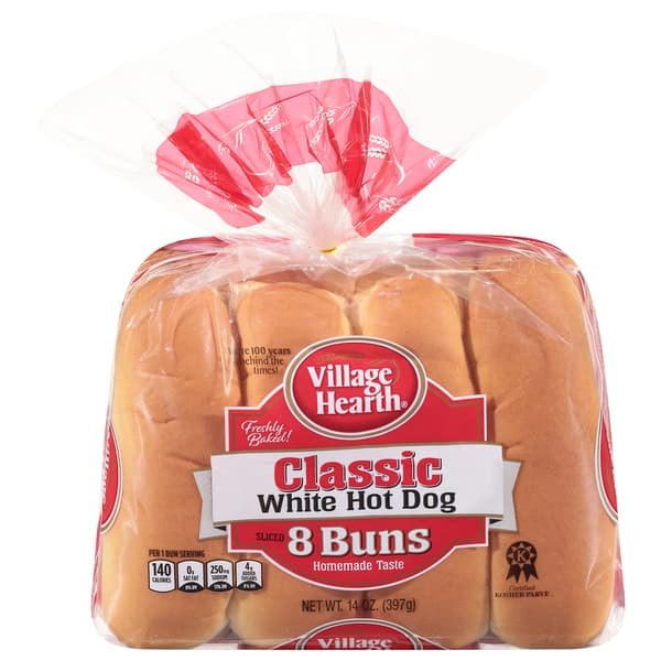 Village Hearth Classic Hot Dog Buns