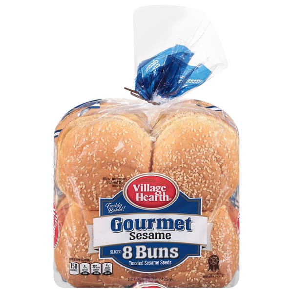 Village Hearth Sesame Gourmet Buns