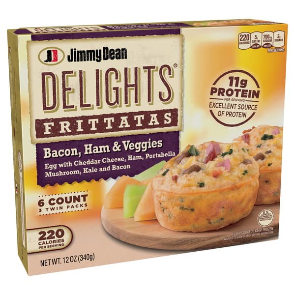 Jimmy Dean Delights Frittatas With Bacon Ham & Veggies
