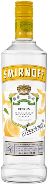 Smirnoff Citrus Vodka Infused With Natural Flavors