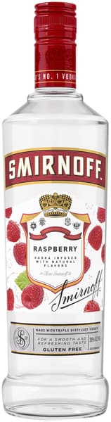 Smirnoff Raspberry Vodka Infused With Natural Flavors
