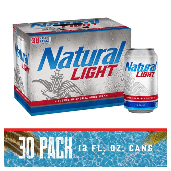 Natural Light Beer, 30 Natty