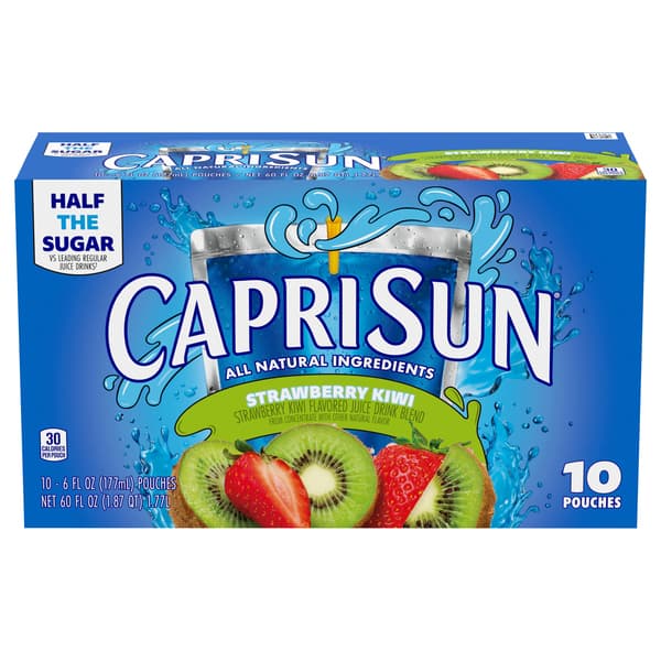 Capri Sun Strawberry Kiwi Flavored Juice Drink Blend