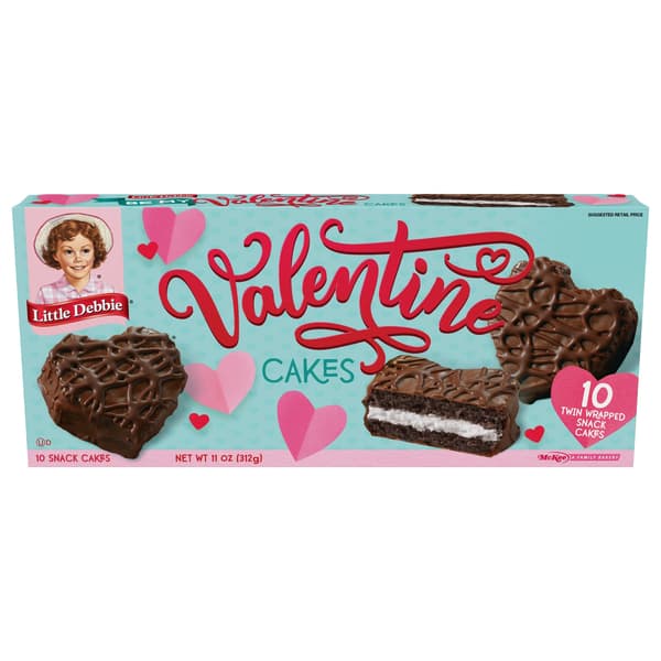 Little Debbie Chocolate Be My Valentine Cakes