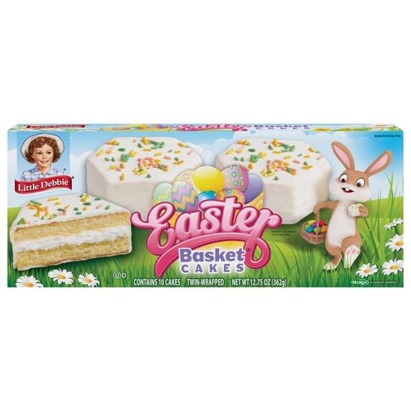 Little Debbie Vanilla Easter Basket Cakes