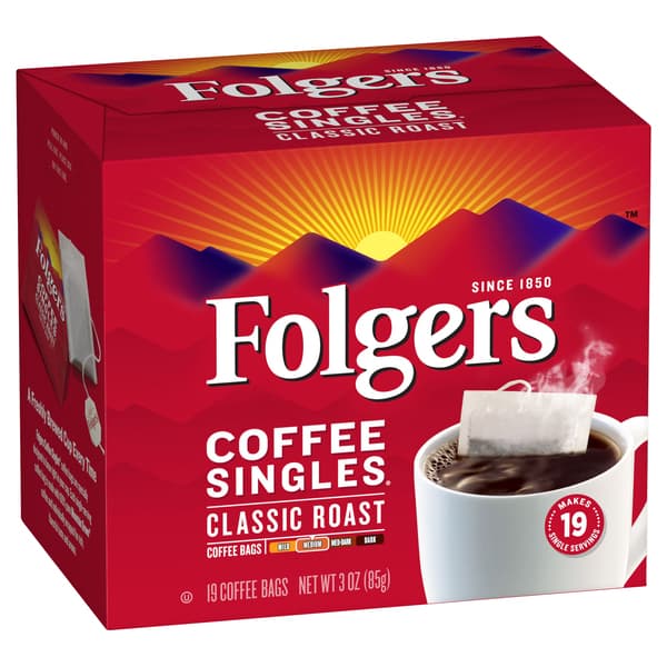 Folgers Classic Roast Coffee Singles