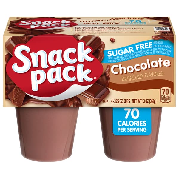 Snack Pack Sugar Free Pudding Chocolate