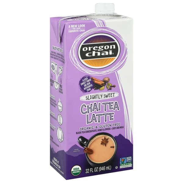 Oregon Chai Organic Slightly Sweet Chai Tea Latte Concentrate