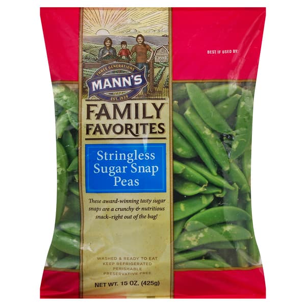 Manns Family Favorites Stringless Sugar Snap Peas