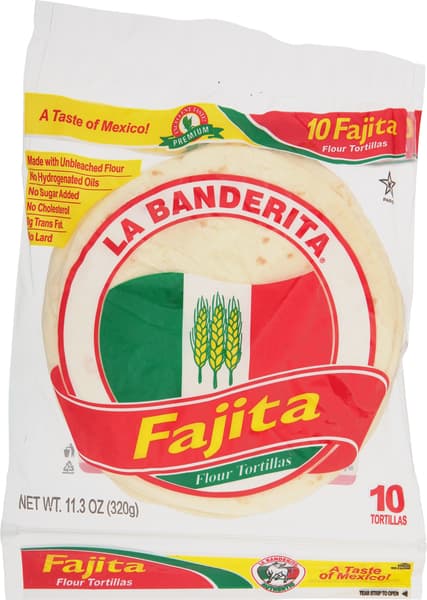 La Banderita Fajita Flour Tortillas