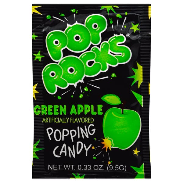 Pop Rocks Popping Candy, Green Apple