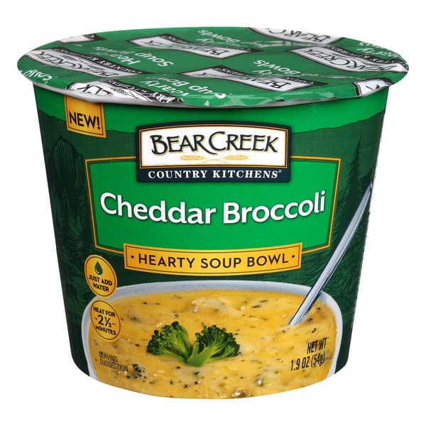 Bear Creek Hearty Soup Bowl Cheddar Broccoli
