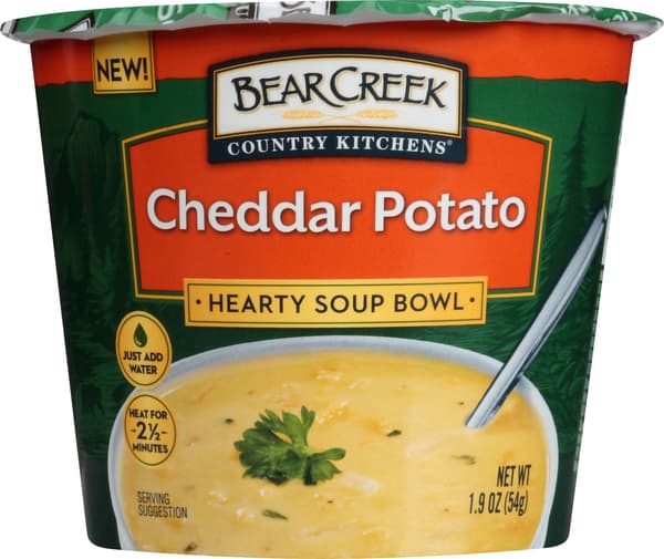 Bear Creek Hearty Soup Bowl Cheddar Potato