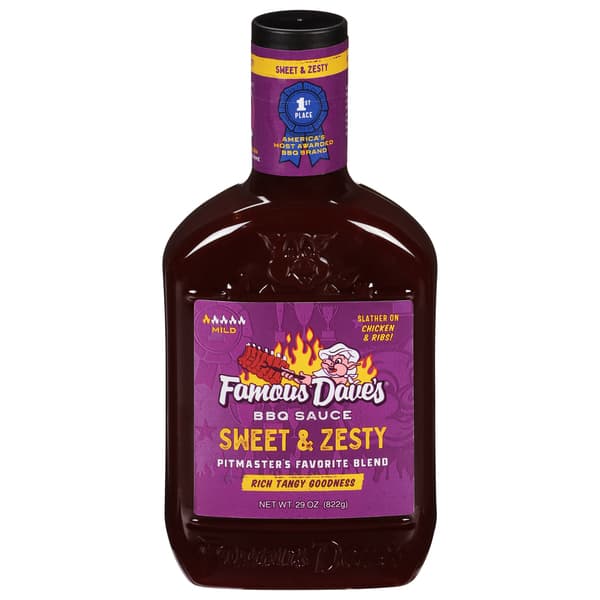 Famous Daves Bbq Sauce Sweet & Zesty