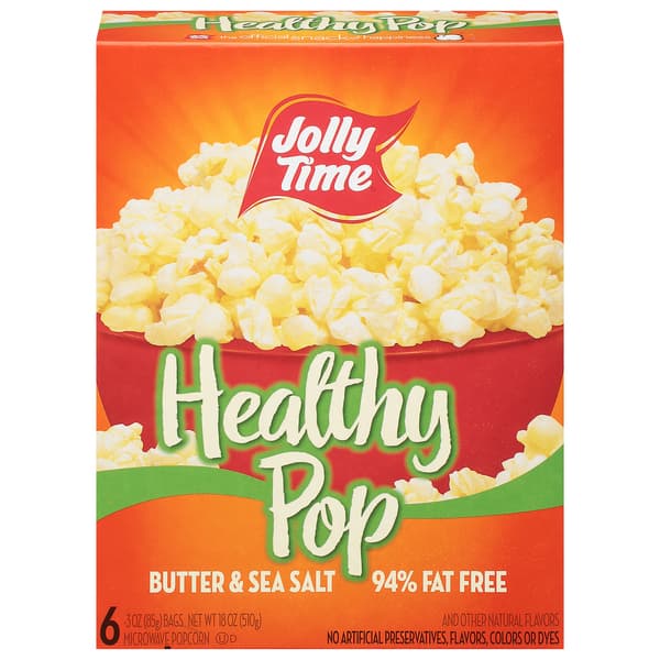 Jolly Time Healthy Pop Butter & Sea Salt Microwave Popcorn