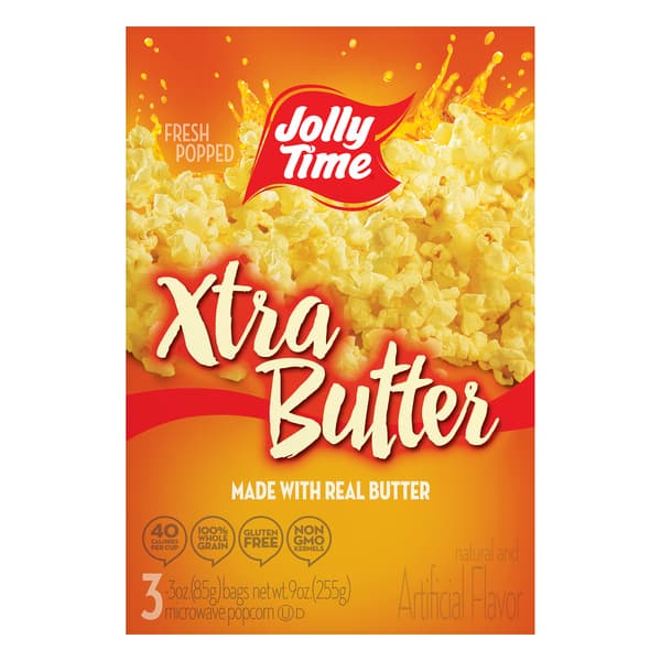 Jolly Time Xtra Butter Microwave Popcorn