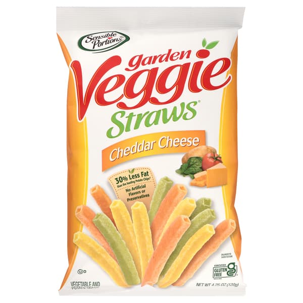 Sensible Portions Veggie Straws Cheddar