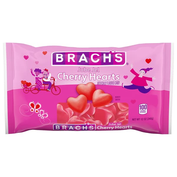 Brachs Jube Jel Cherry Hearts Candy
