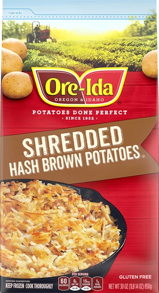 Is it Gluten Free? Ore-ida Shredded Hash Brown Potatoes