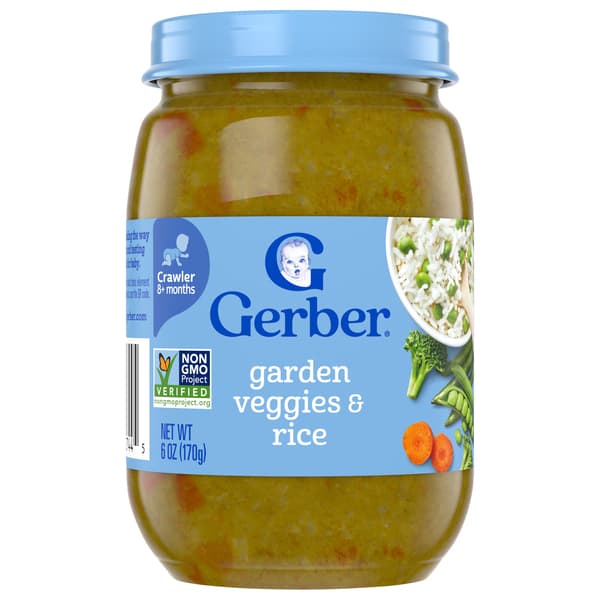 Gerber Crawler 3Rd Foods Garden Veggies & Rice