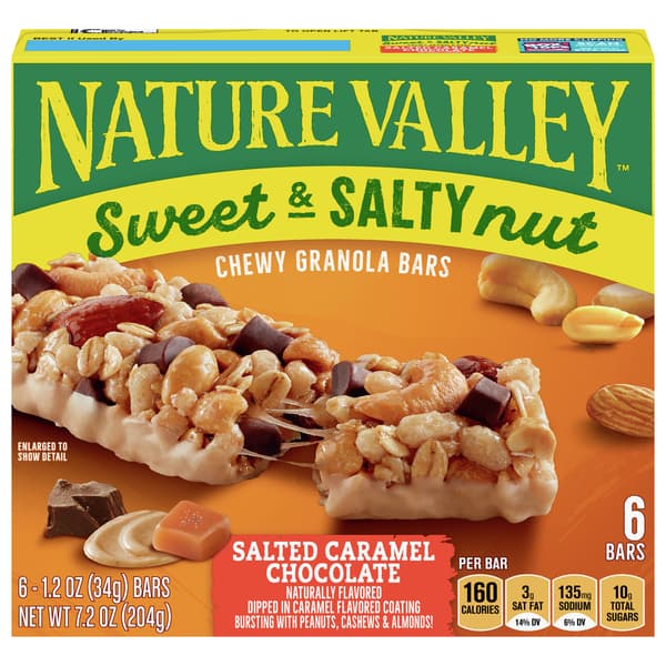 Nature Valley Granola Bars Sweet & Salty Nut Salted Caramel Chocolate
