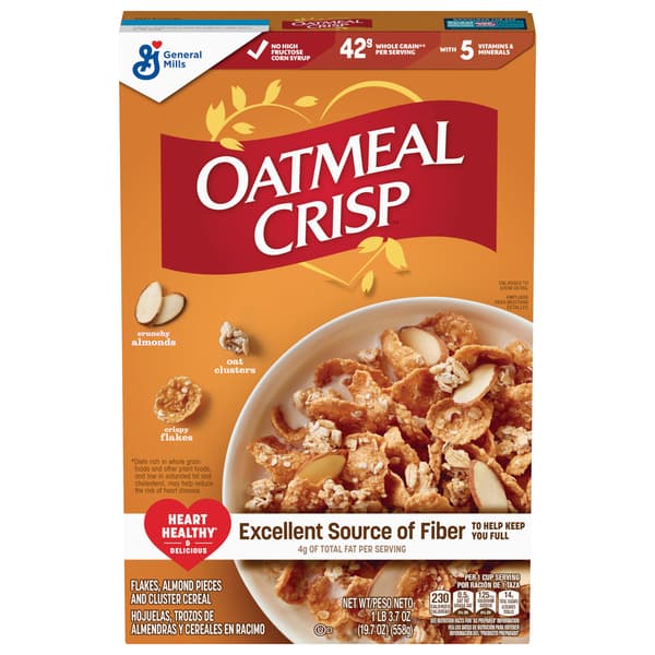 General Mills Oatmeal Crisp With Crunchy Almonds