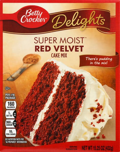 Is it Mushroom Free? Betty Crocker Delights Cake Mix Super Moist Red Velvet