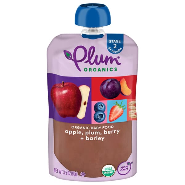 Plum Organics 2Nd Blends Apple Plum Berry & Barley