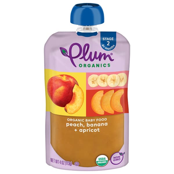 Plum Organics Peach Banana & Apricot Baby Food