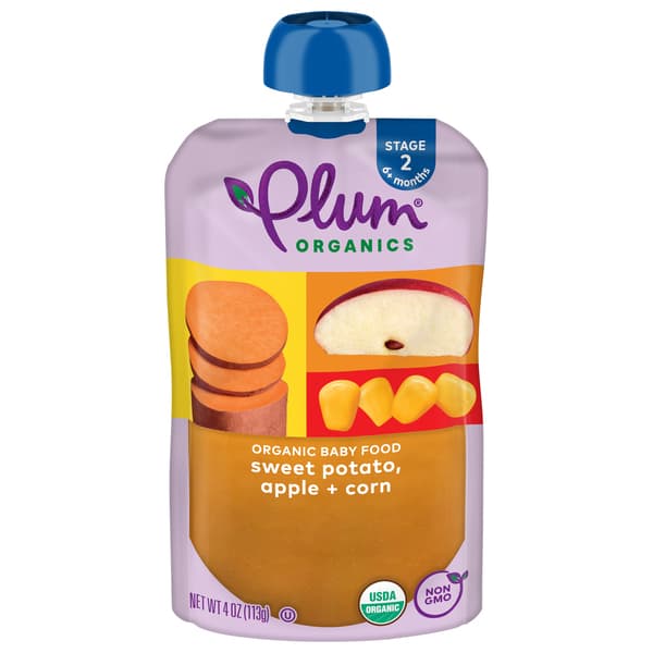 Plum Organics 2Nd Blends Sweet Potato Apple & Corn