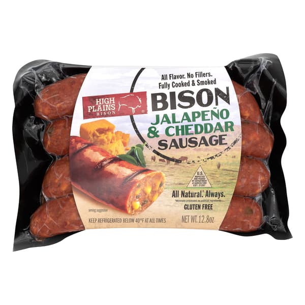 High Plains Bison Jalapeno & Cheddar Sausage
