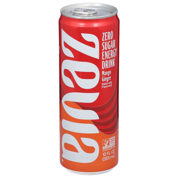Zevia Mango Ginger Energy Drink
