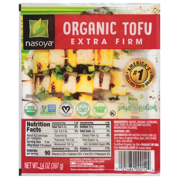 Is it Soy Free? Nasoya Organic Tofu Extra Firm