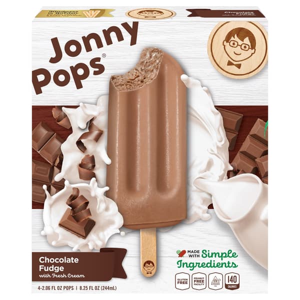 Jonny Pops Chocolate Fudge With Fresh Cream