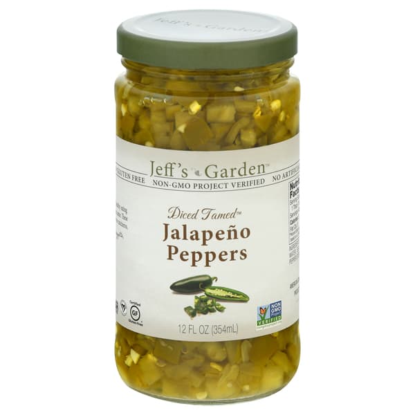 Jeff'S Naturals Diced Tamed Jalapeno Peppers