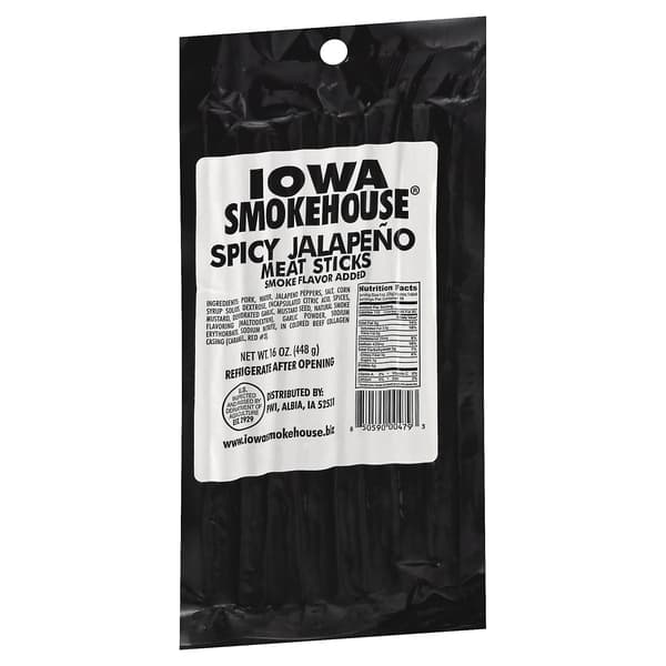 Iowa Smokehouse Meat Sticks Spicy Jalapeno