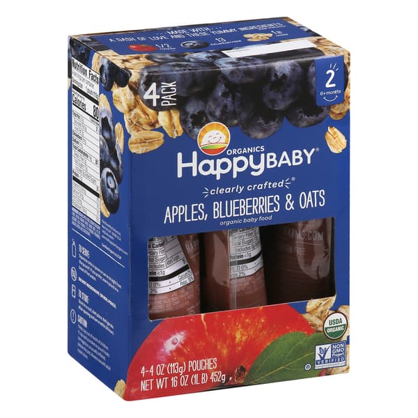 Happy Baby Apples Blueberries & Oats