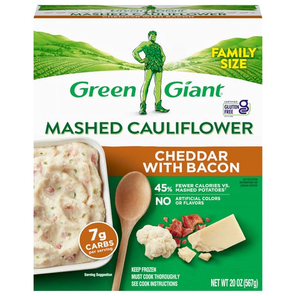 Green Giant Mashed Cauliflower Cheddar & Bacon