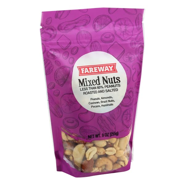 Fareway Mixed Nuts Less Than 60% Peanuts Roasted And Salted