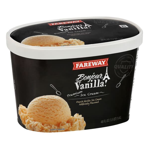 Fareway Bonjour Vanilla Premium Ice Cream